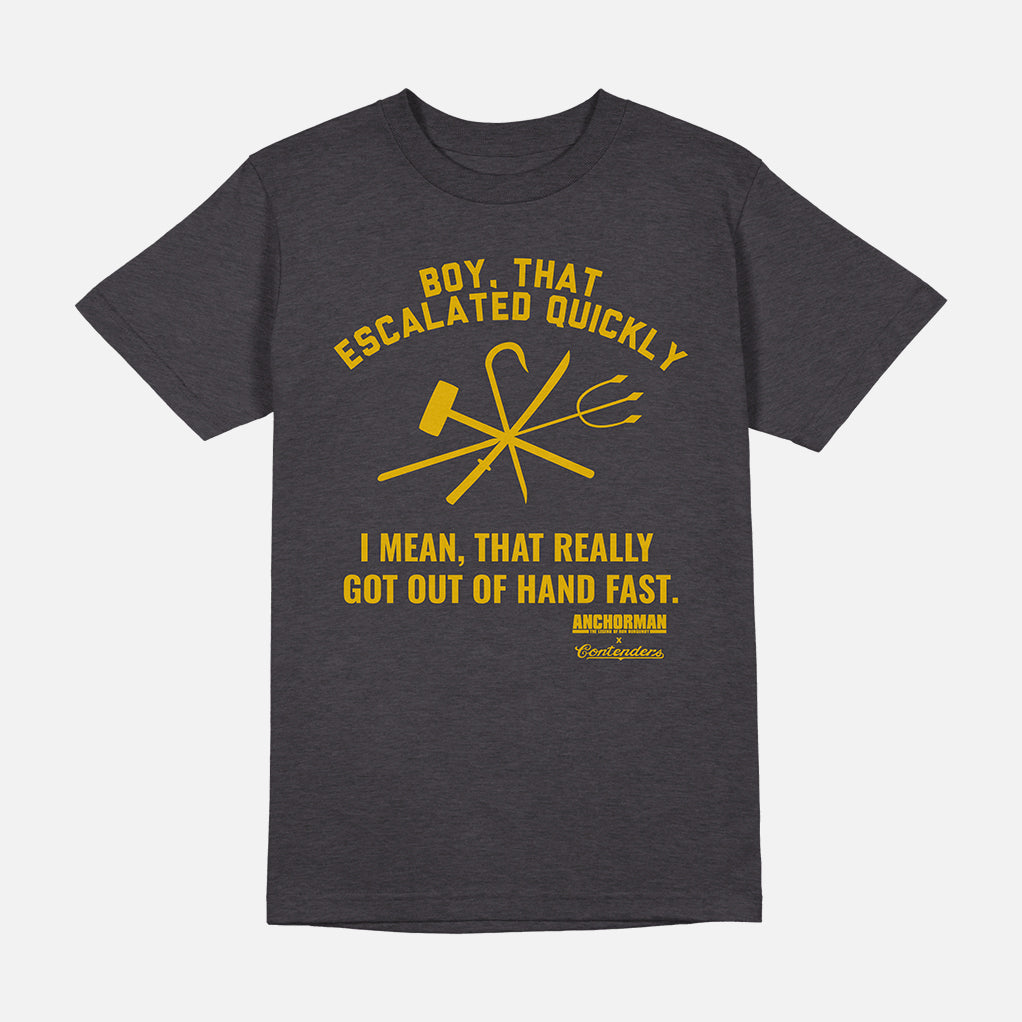 Anchorman News Team Fight Mens T Shirt