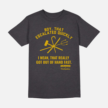 Anchorman News Team Fight Mens T Shirt