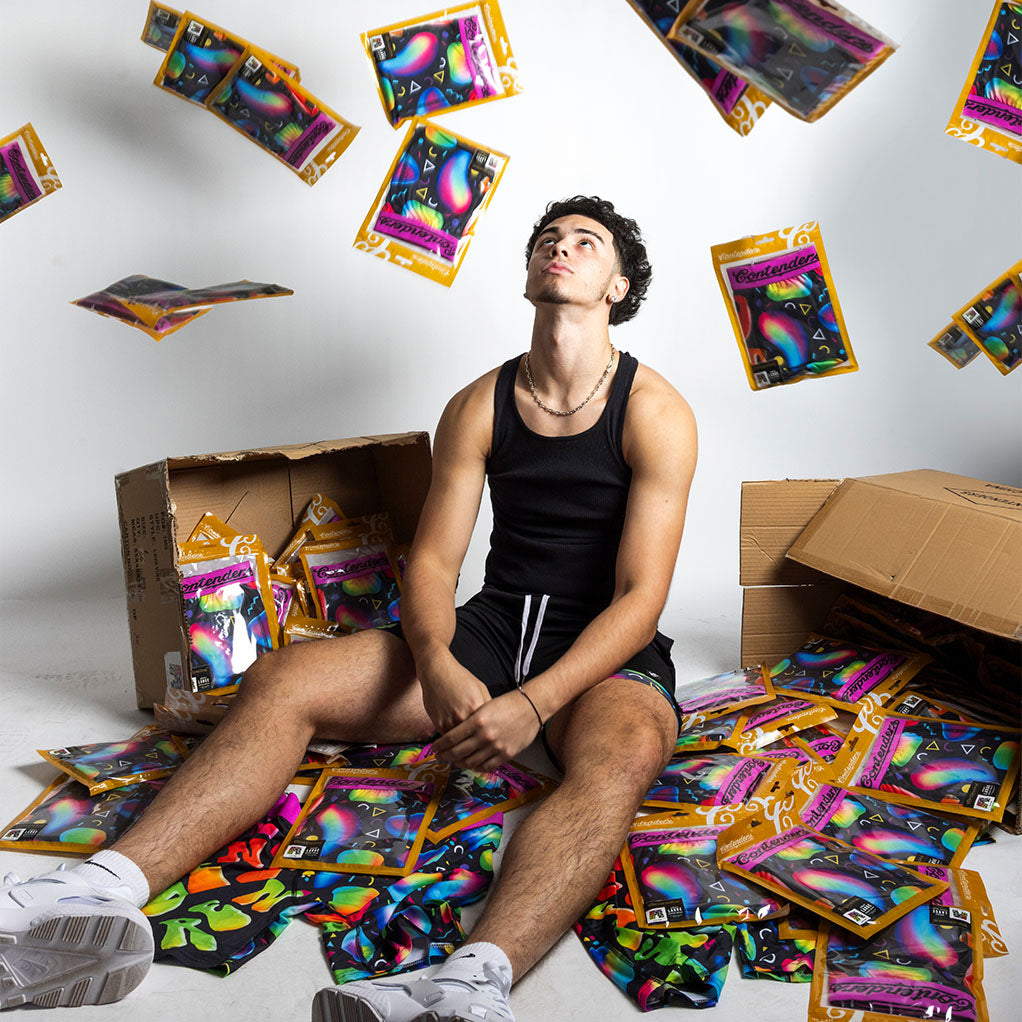 Contenders Lava Vibe Mens Brief Shorts