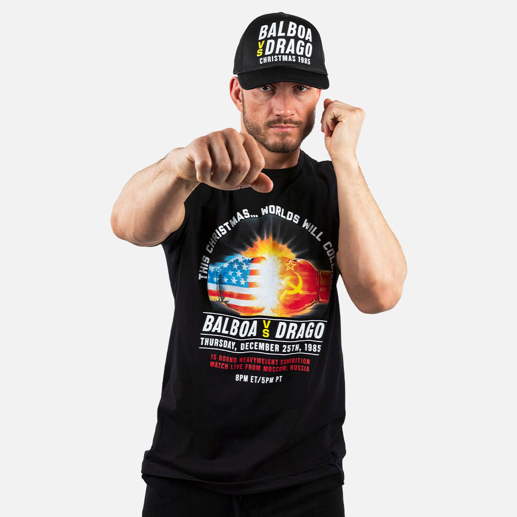 Rocky Worlds Will Collide Poster Mens T Shirt