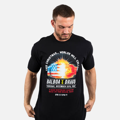 Rocky Worlds Will Collide Poster Mens T Shirt