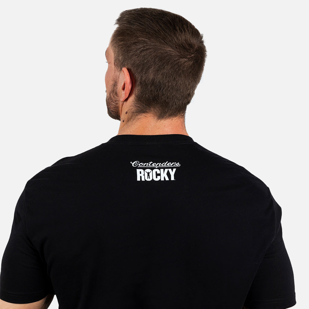 Rocky Worlds Will Collide Poster Mens T Shirt