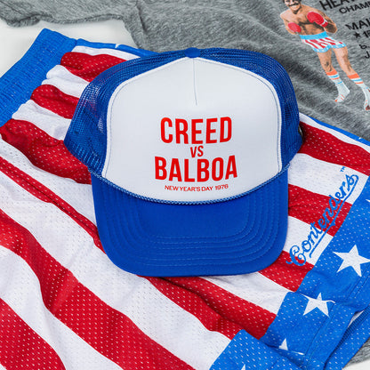 Rocky Super Fight Poster Snapback Trucker Hat