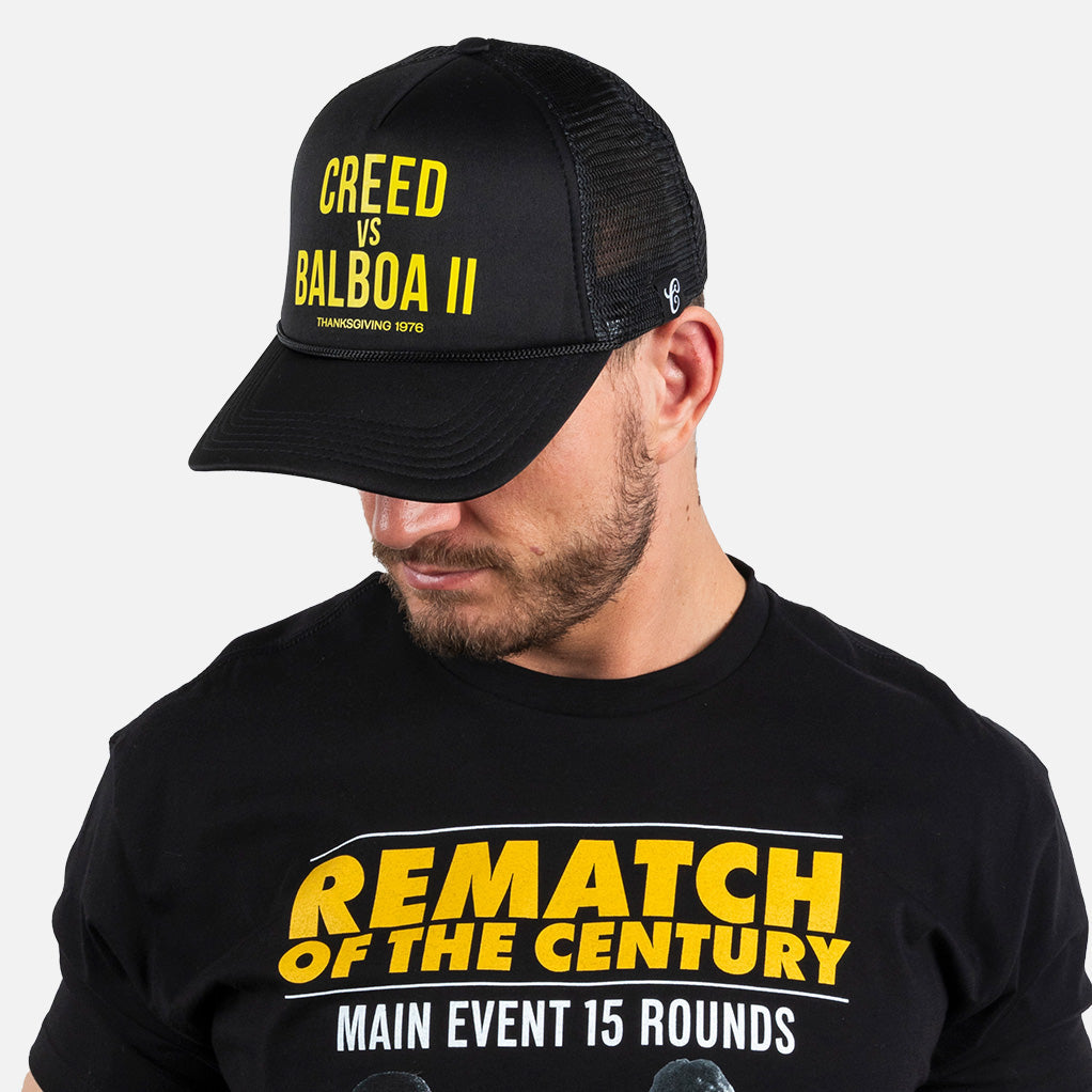 Rocky Rematch Of The Century Poster Snapback Trucker Hat