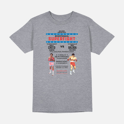 Rocky Super Fight Poster Mens T Shirt