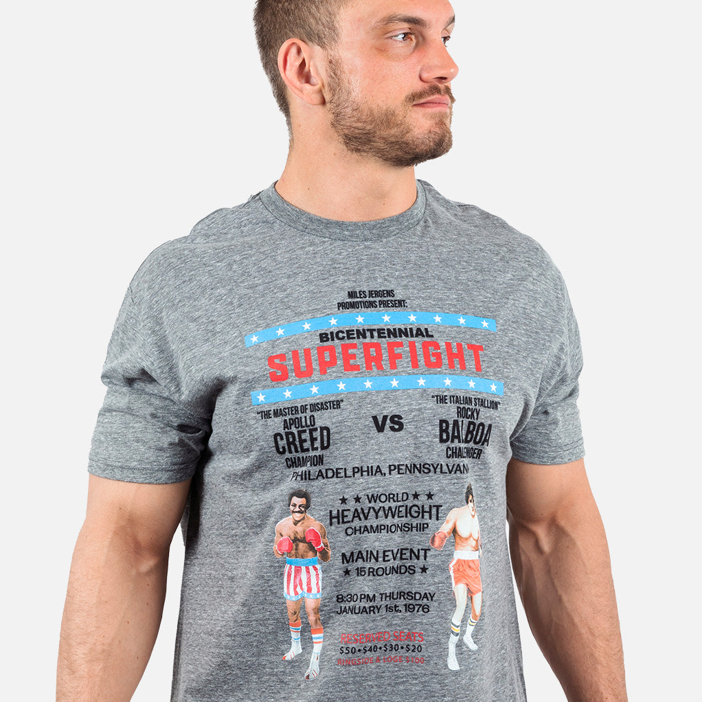 Rocky Super Fight Poster Mens T Shirt