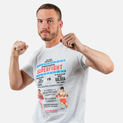 Rocky Super Fight Poster Mens T Shirt