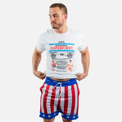 Rocky Super Fight Poster Mens T Shirt