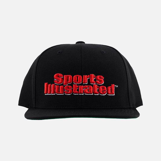 Sports Illustrated SI Retro Logo Snapback Hat Black