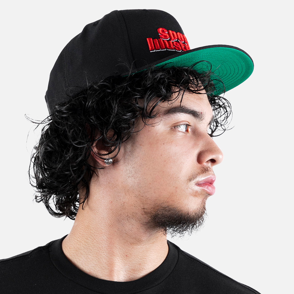 Sports Illustrated SI Retro Logo Snapback Hat Black