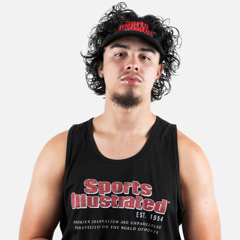Sports Illustrated Si Retro Logo Visor Hat Black