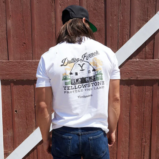 Yellowstone The Ranch Mens T Shirt White