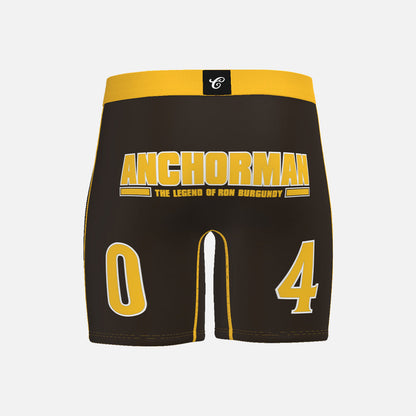 Anchorman Stay Classy Mens Brief Shorts Brown