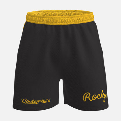 Rocky II Trunk Mens Mesh Active Shorts Black