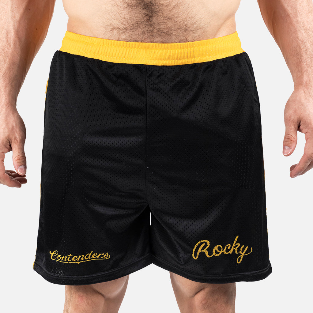 Rocky II Trunk Mens Mesh Active Shorts Black