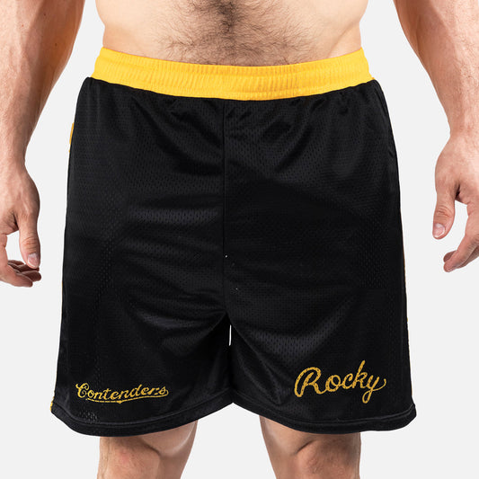 Rocky II Trunk Mens Mesh Active Shorts Black