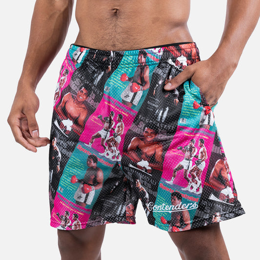 Sports Illustrated x Ali Covers Mens Mesh Active Shorts