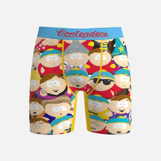 South Park Cartman Faces Mens Brief Shorts