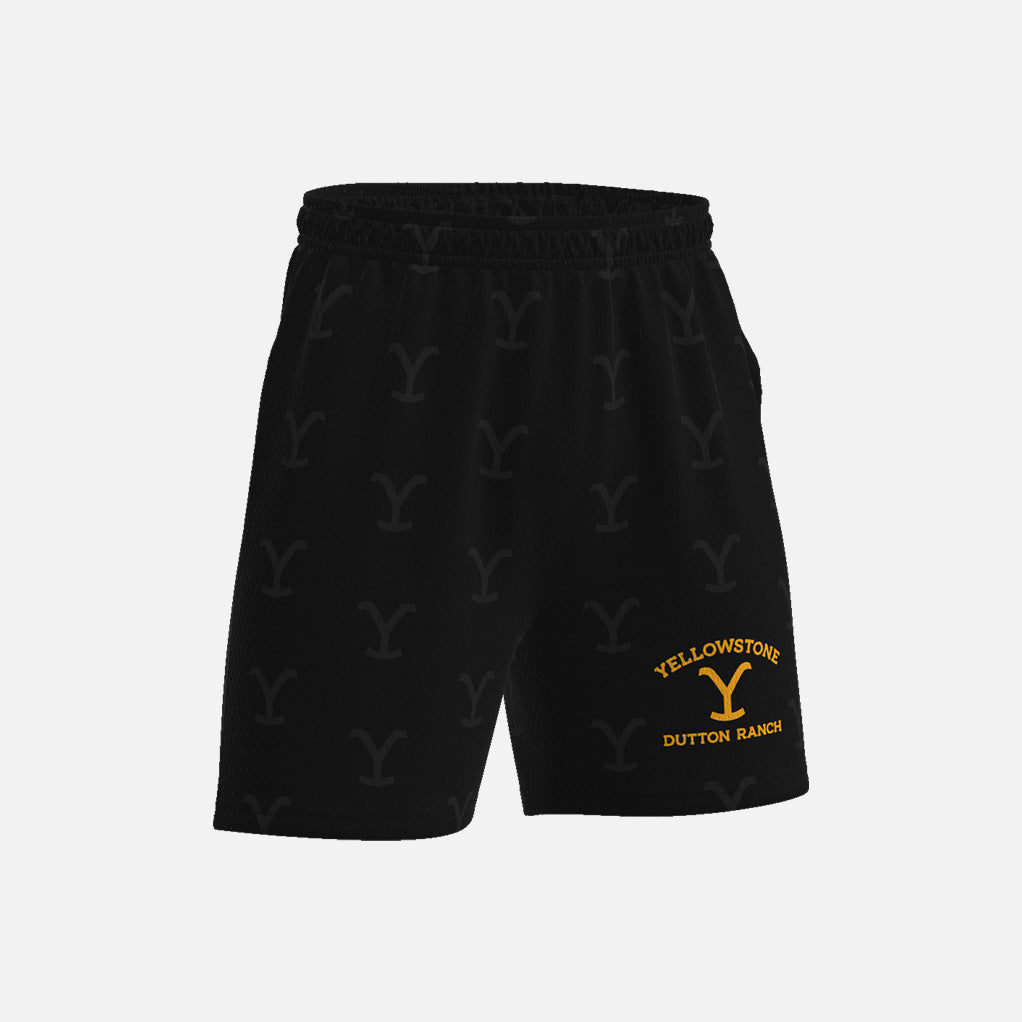 Yellowstone Big Y Mens Mesh Active Shorts