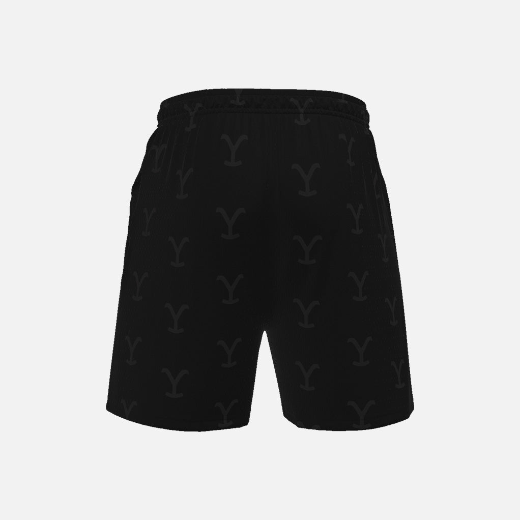 Yellowstone Big Y Mens Mesh Active Shorts