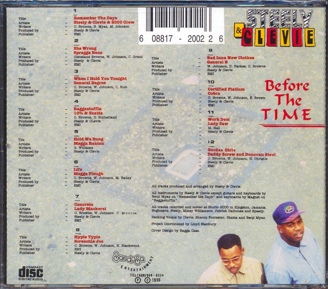 Steely & Clevie - Before The Time Music CD