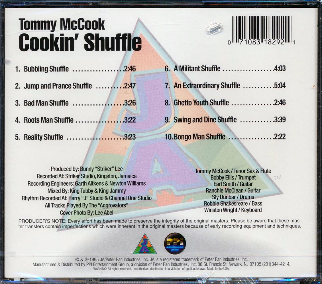 Tommy McCook - Cookin' Shuffle (marked/ltd stock) Music CD
