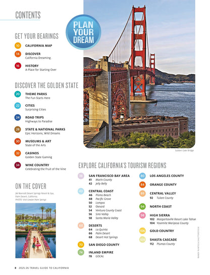 California - 2025 & 2026 Travel Guide: Best Beach Destinations, Top Casinos, Scenic Mountains, Alcatraz Island, Desert Getaways, Best Vineyards & Wineries, National Parks, Hidden Coastal Gems & More!