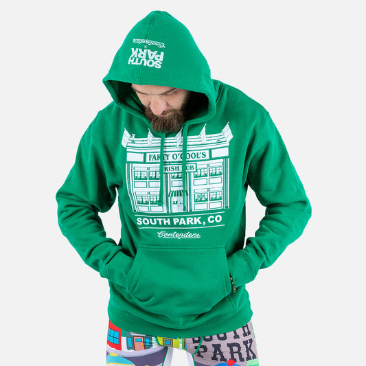 South Park Farty O'cools Pullover Hoodie Sweatshirt Green