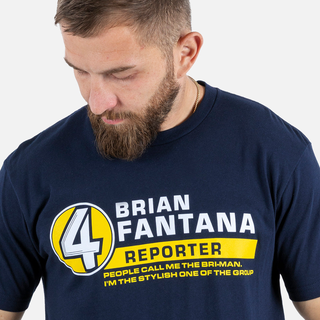 Anchorman The Anchormen Bri Mens T Shirt Navy Blue