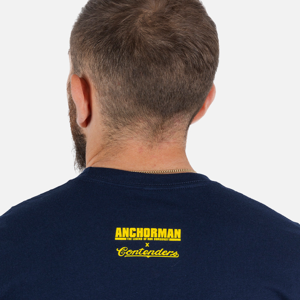 Anchorman The Anchormen Bri Mens T Shirt Navy Blue