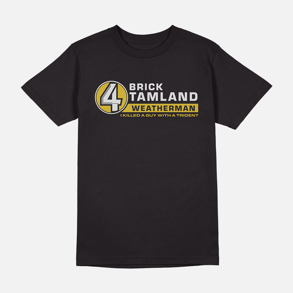 Anchorman The Anchormen Brick Mens T Shirt Black