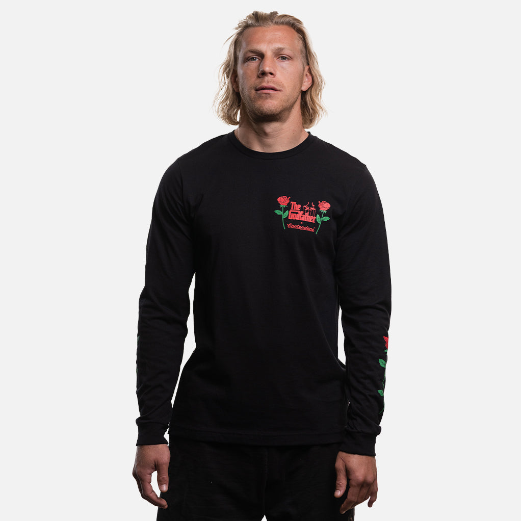 The Godfather Roses Offer Mens Long Sleeve Shirt