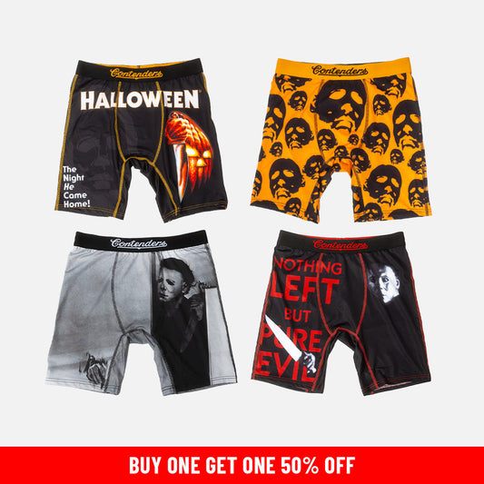 Halloween 4 Pack Mens Brief Shorts