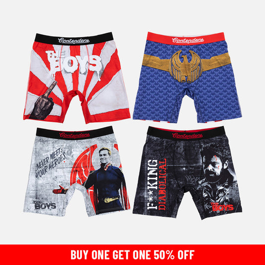 The Boys 4 Pack Mens Brief Shorts