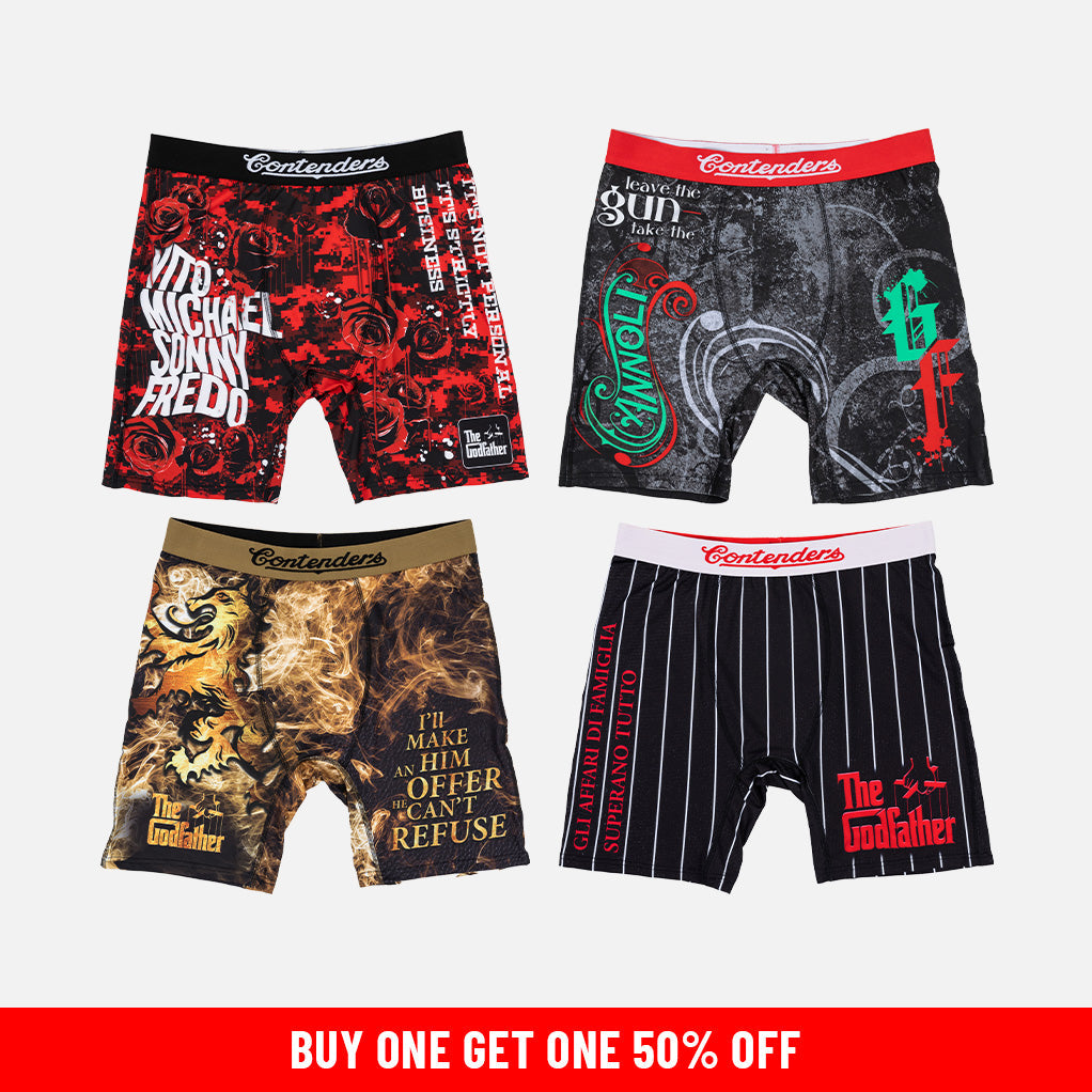The Godfather 4 Pack Mens Brief Shorts