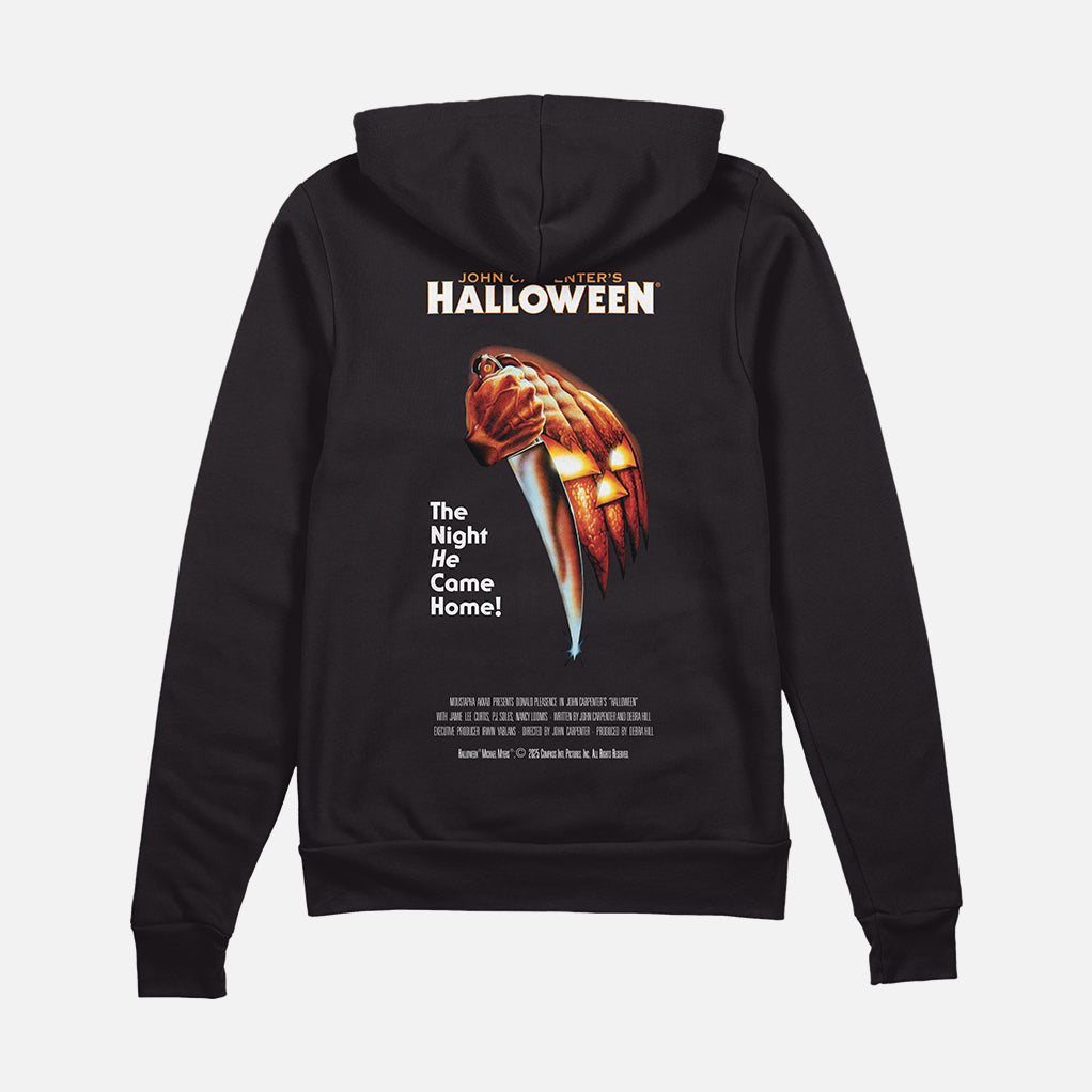 Halloween Poster Mens Zip Up Hoodie Black