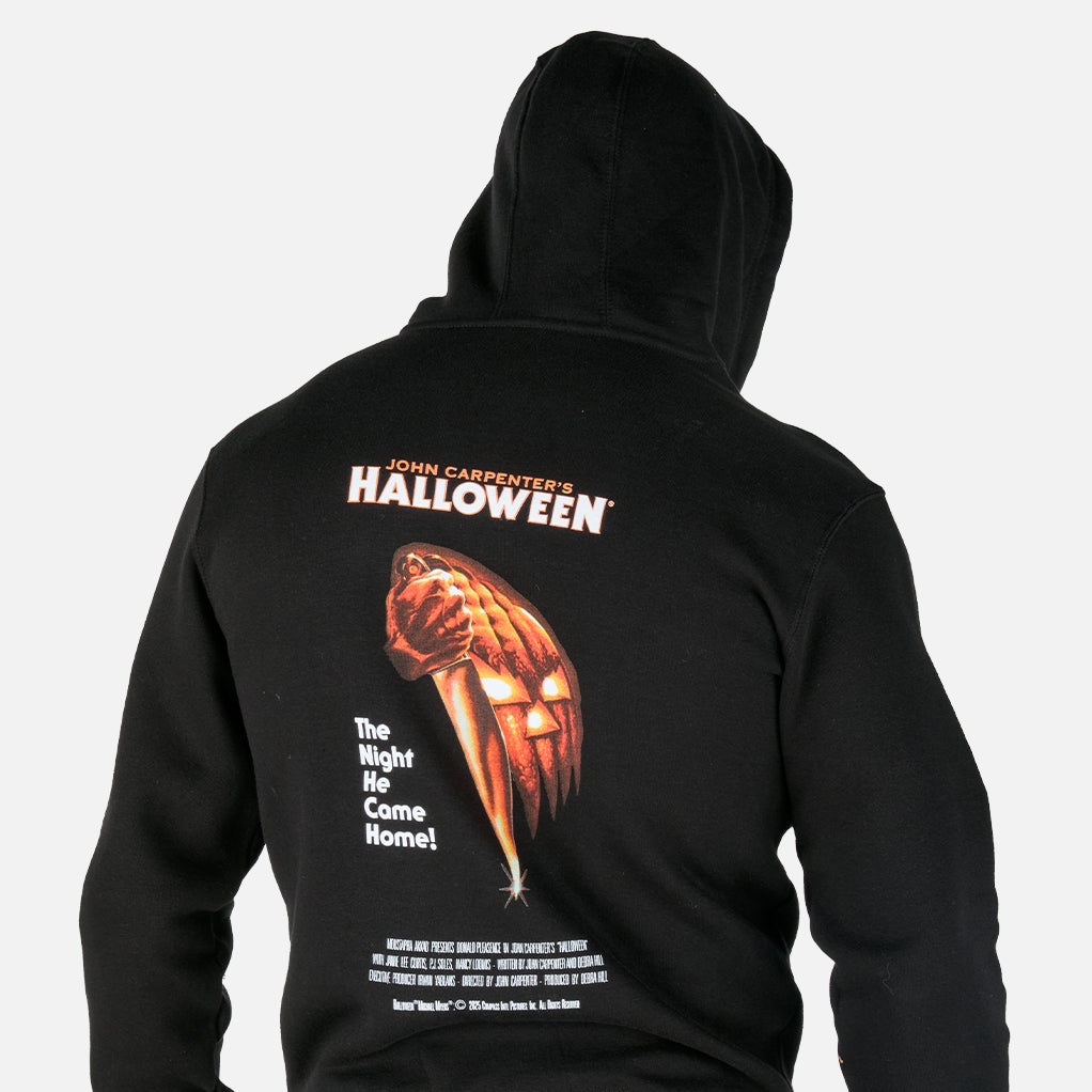 Halloween Poster Mens Zip Up Hoodie Black