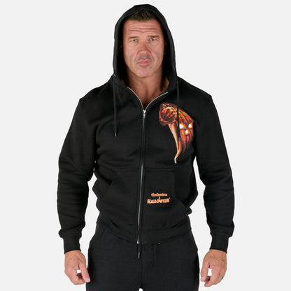 Halloween Poster Mens Zip Up Hoodie Black