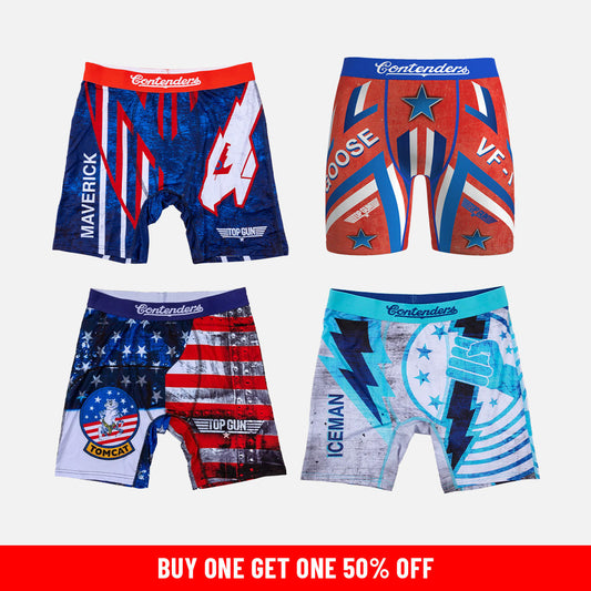 Top Gun 4 Pack Mens Brief shorts