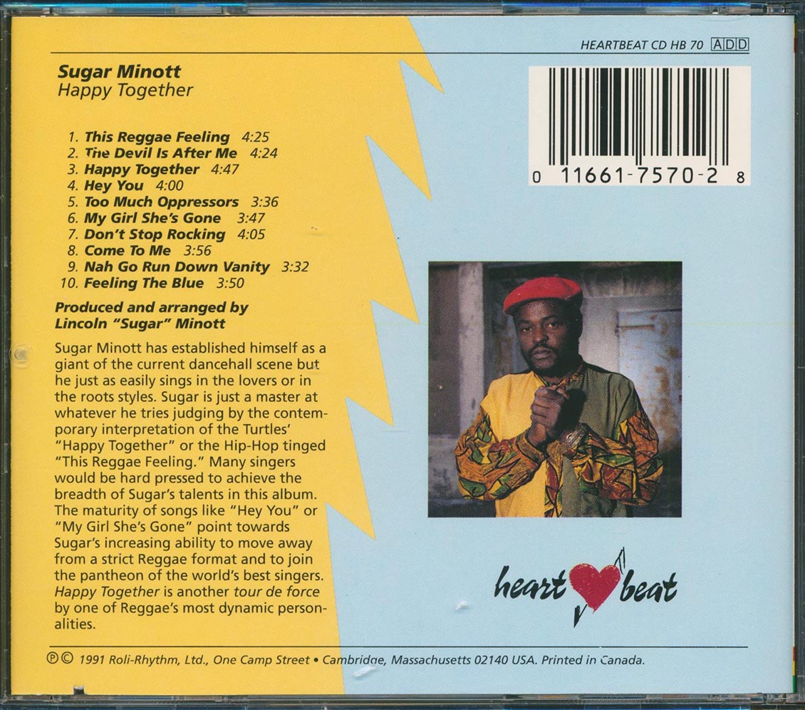 Sugar Minott - Happy Together (marked/ltd stock) Music CD