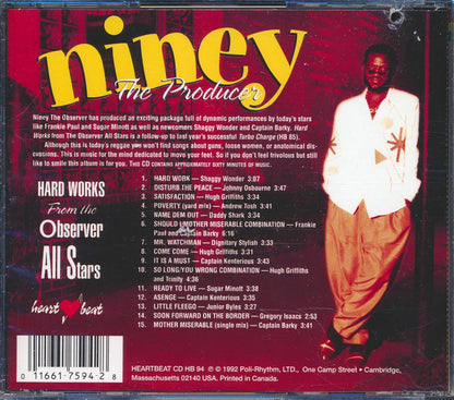 Johnny Osbourne, Gregory Isaacs, Dignitary Stylish, Etc. - Hard Works From The Observer All Stars Music CD