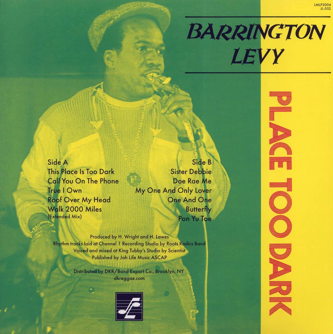 Barrington Levy - Place Too Dark Vinyl Record
