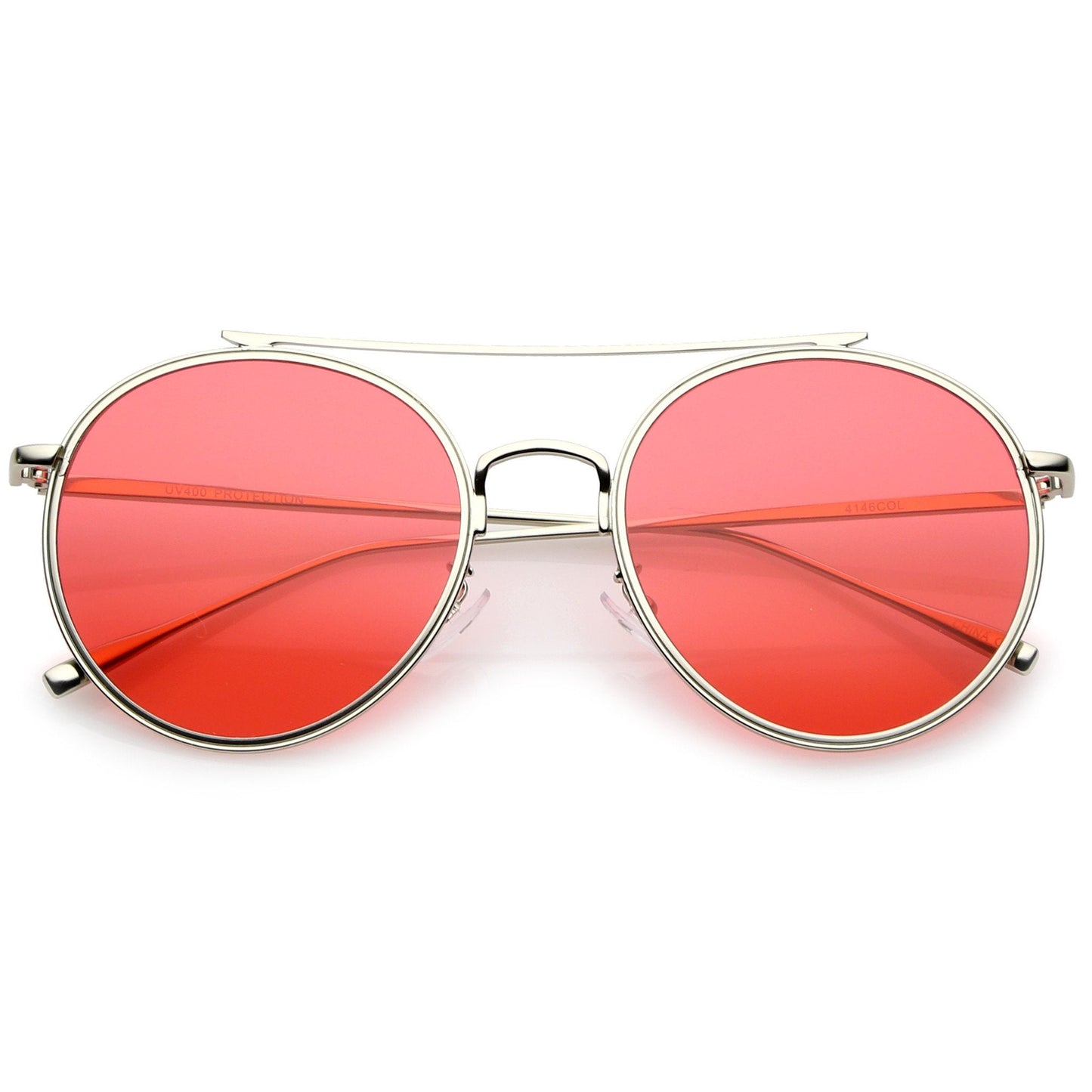 Modern Slim Round Color Tone Aviator Sunglasses A871