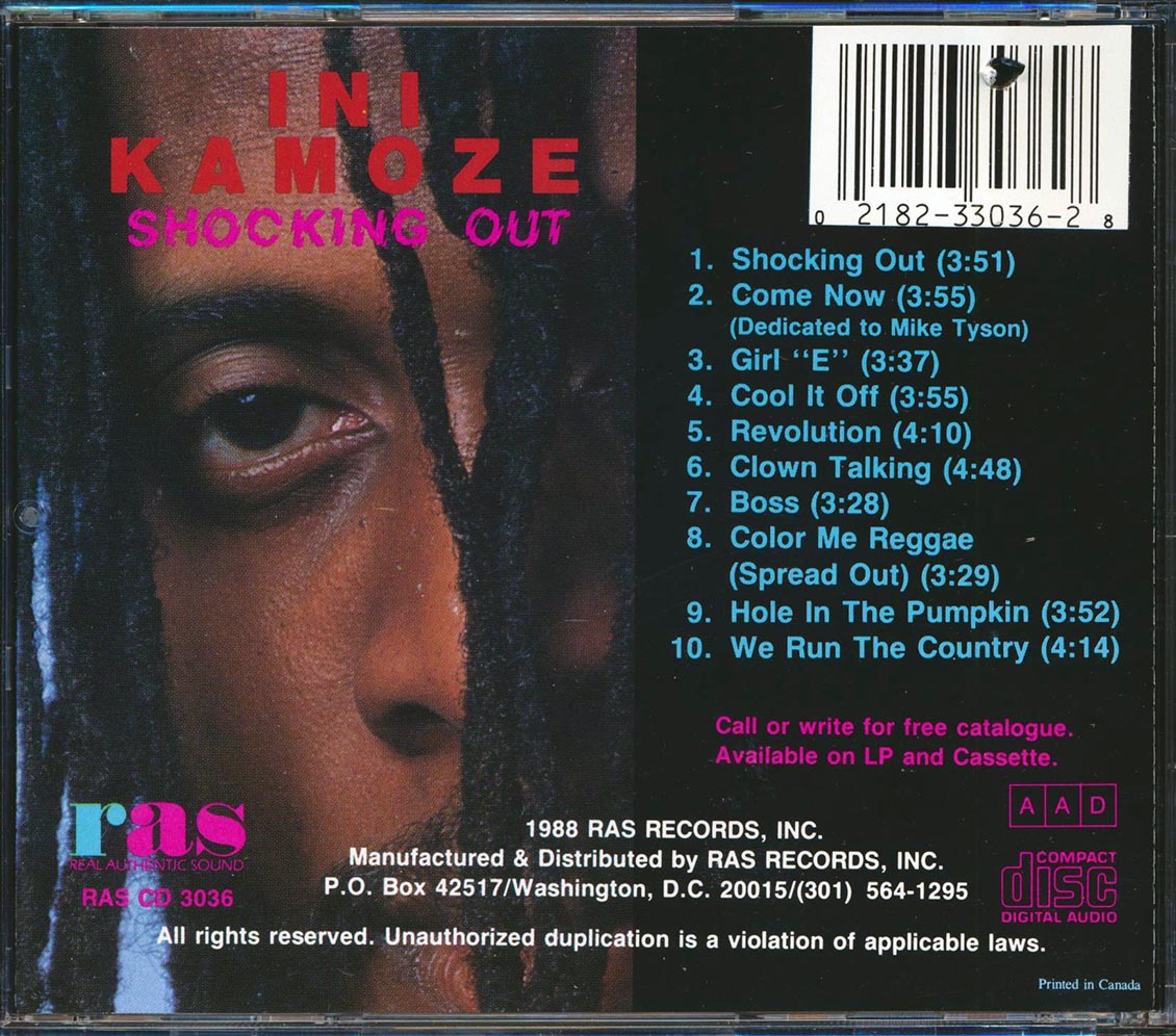 Ini Kamoze - Shocking Out (marked/ltd stock) Music CD