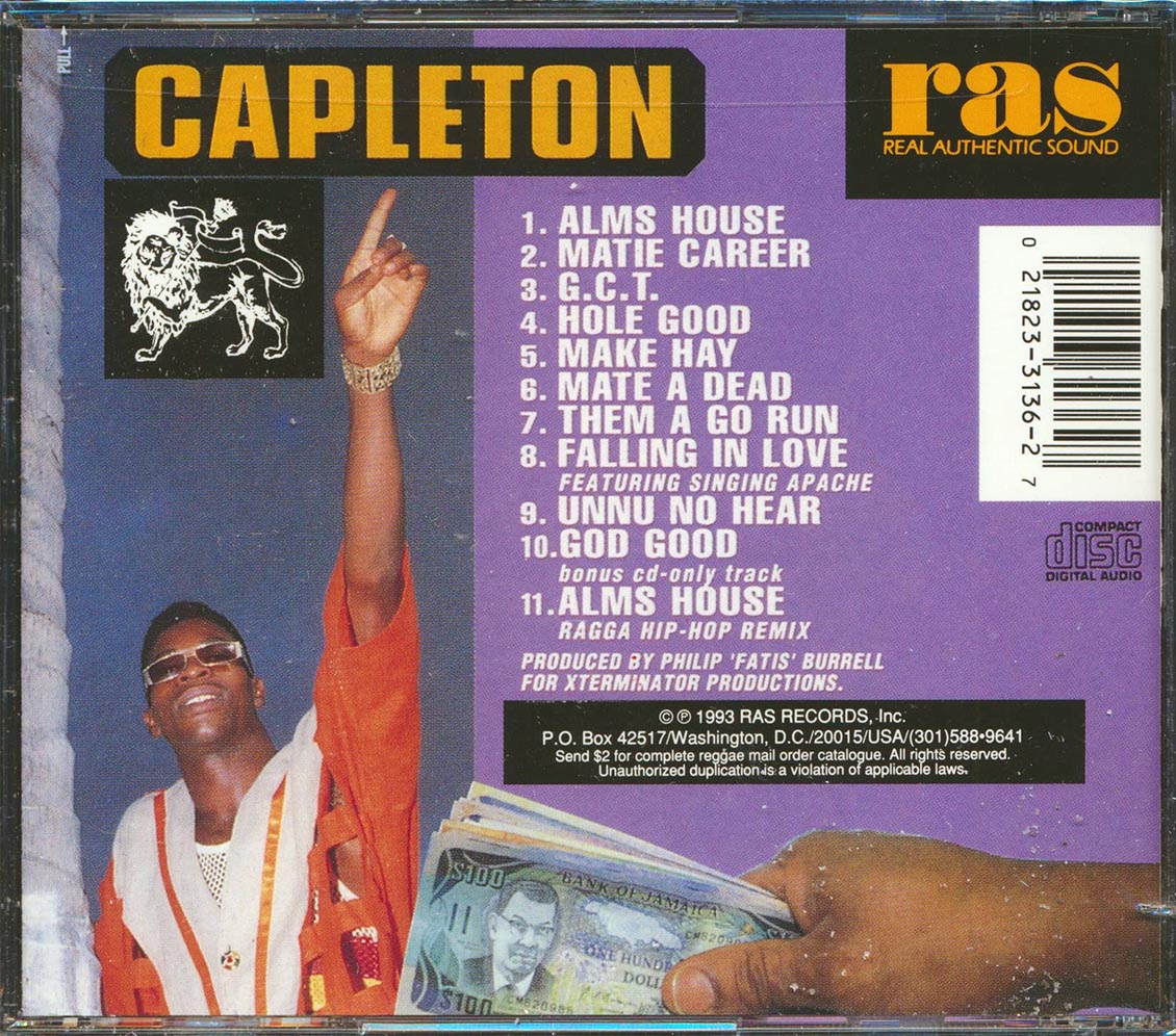 Capleton - Alms House (marked/ltd stock) Music CD