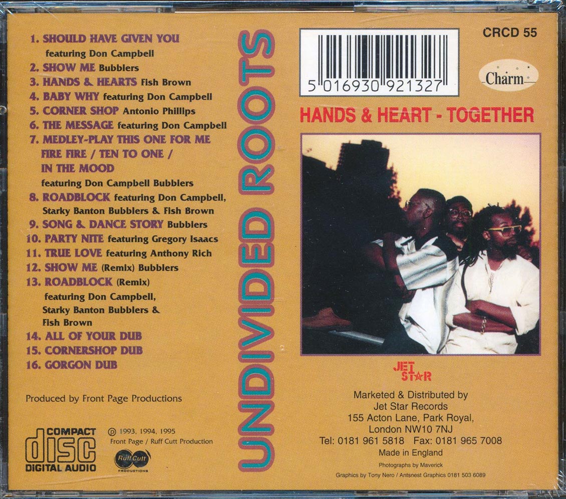 Undivided Roots - Hands & Hearts Together Music CD