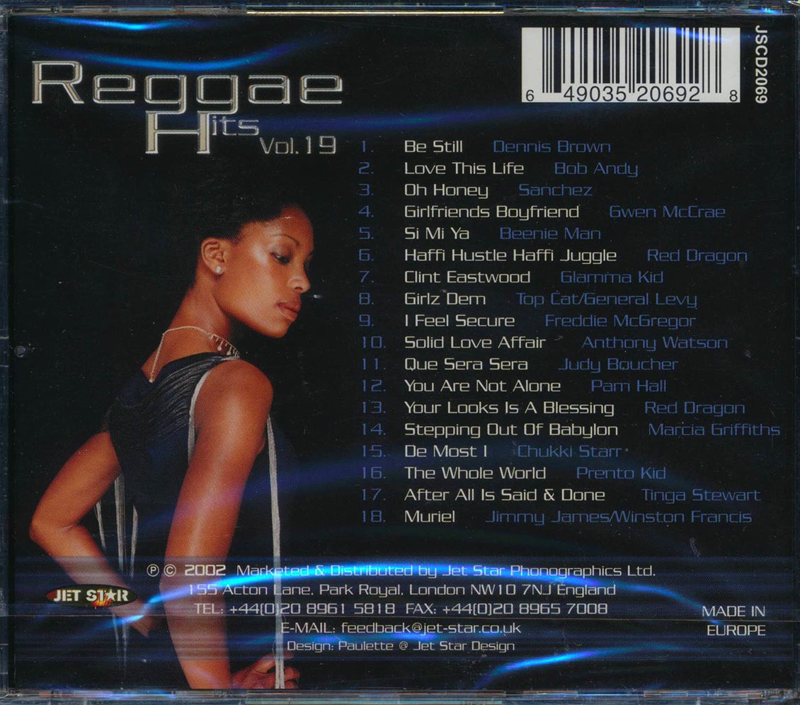 Dennis Brown Freddie McGregor Chukki Starr Etc Reggae Hits Volume 19 Music CD