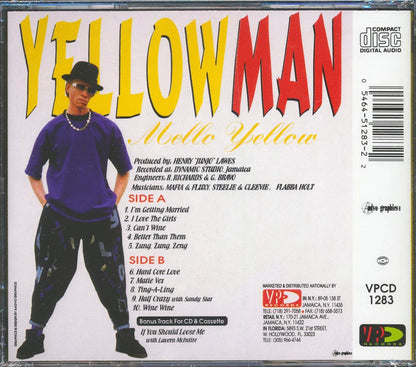 Yellowman - Mellow Yellow Music CD