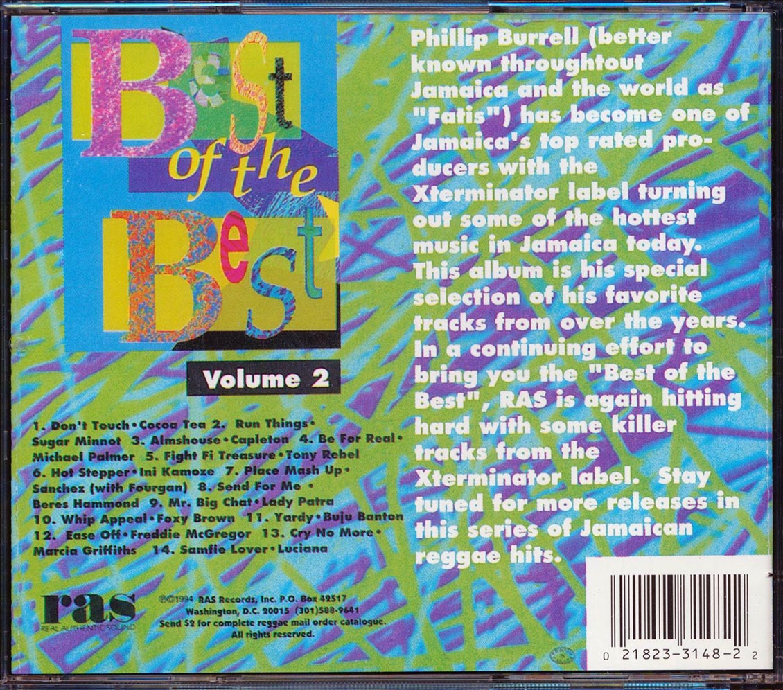 Ini Kamoze, Cocoa Tea, Beres Hammond, Etc. - Best Of The Best Volume 2: Xterminator Label (marked/ltd stock) Music CD