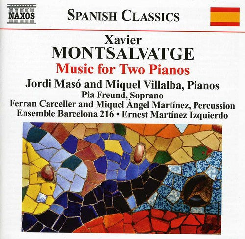 the album cover for Jordi Maso - Piano Music: For Two Pianos 3